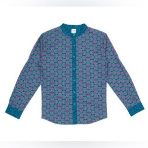 NWT Disney Marvel Black Panther Wakanda Forever L/S Button Down Shirt